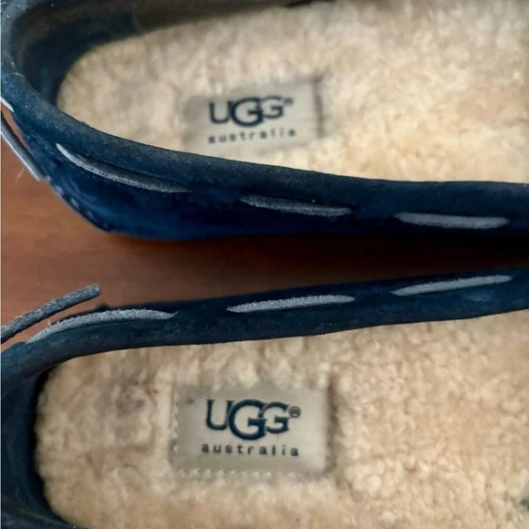 UGG Navy Blue Suede Loafers - Picture 4 of 6